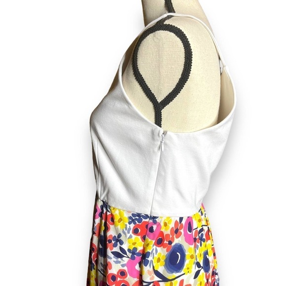 Anthropologie Hutch Hi-Lo Multicolor Floral Maxi Dress White Size Medium - Picture 4 of 12